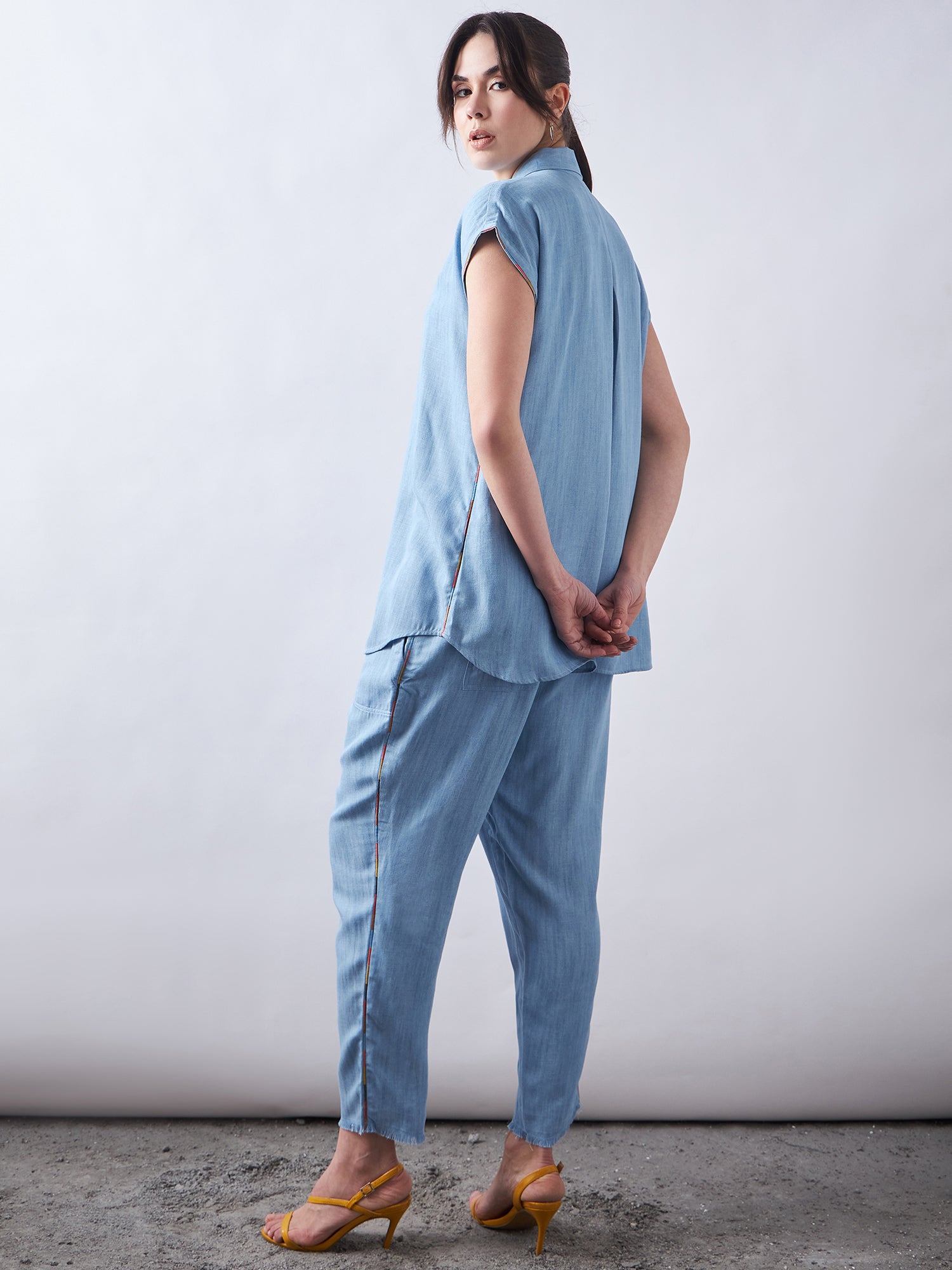 Sky Blue Denim Co-Ords Sets