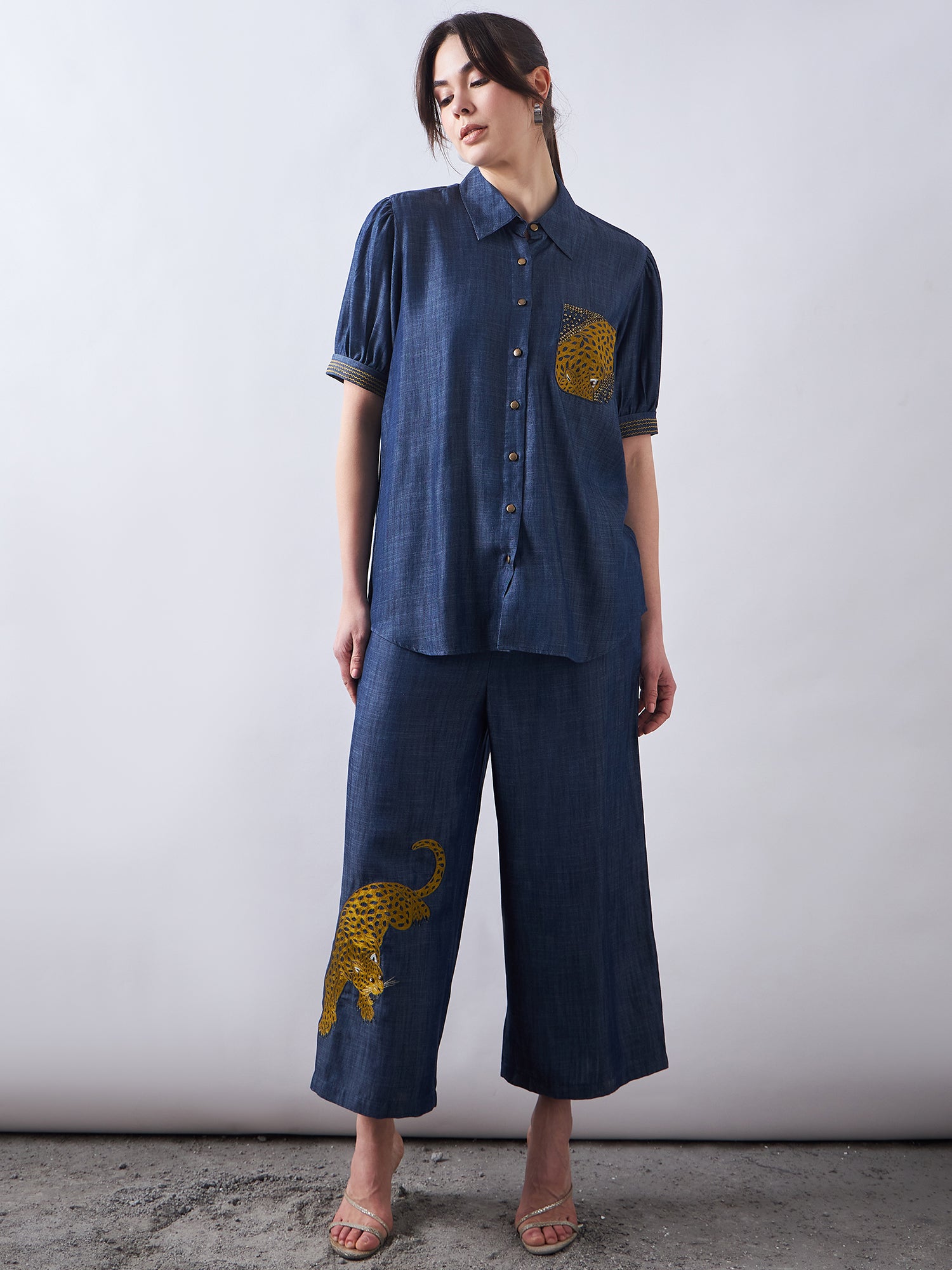 Dark Blue Denim Co-Ords Sets