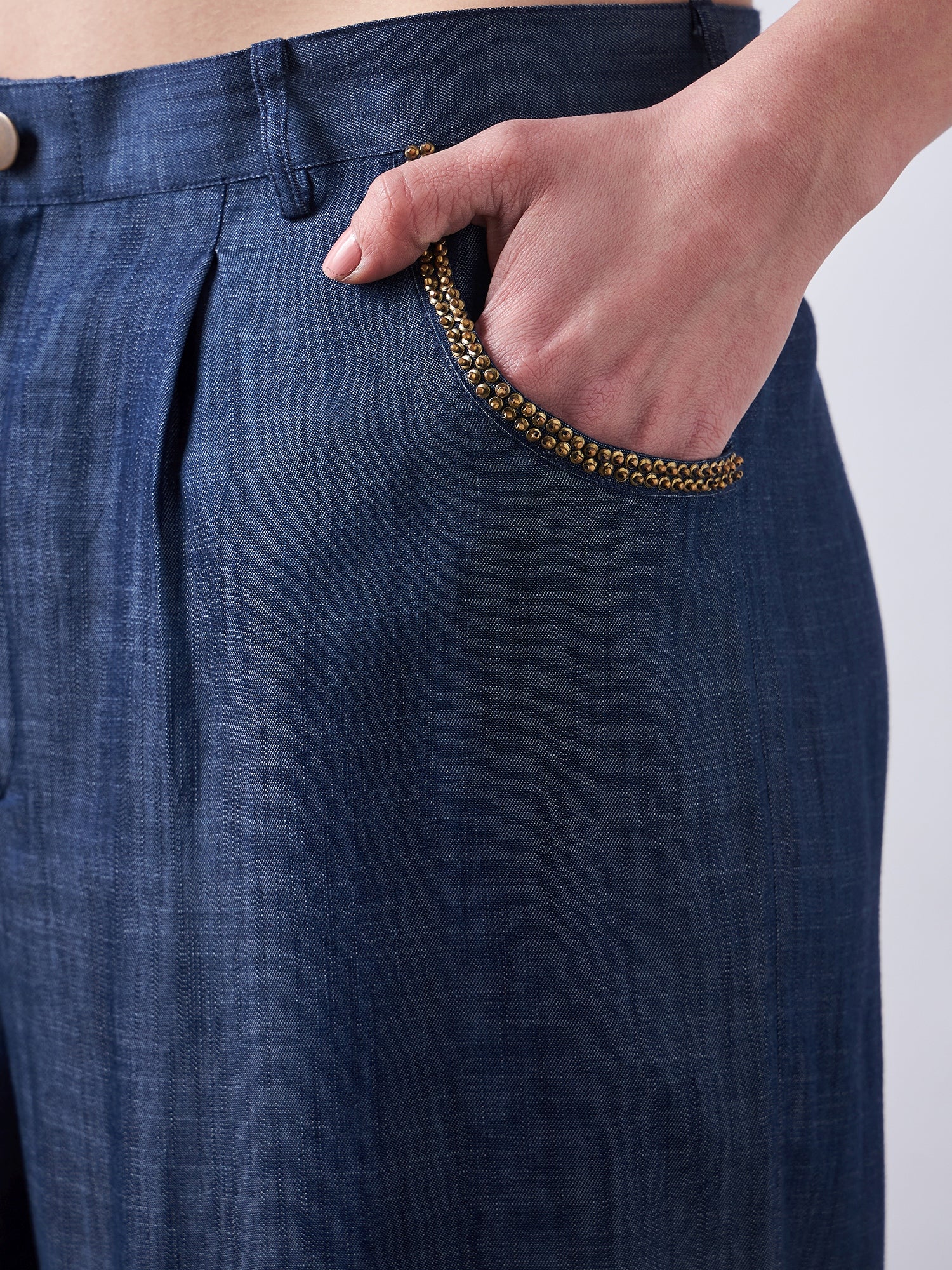 Dark Blue Denim Co-Ords Sets