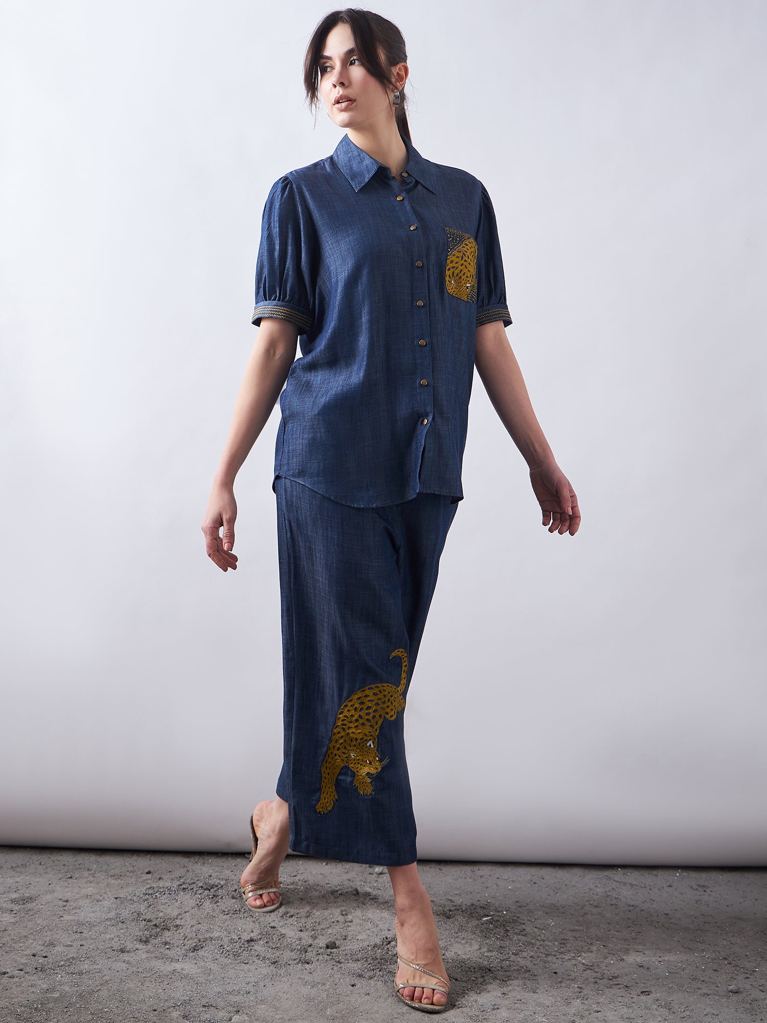 Dark Blue Denim Co-Ords Sets