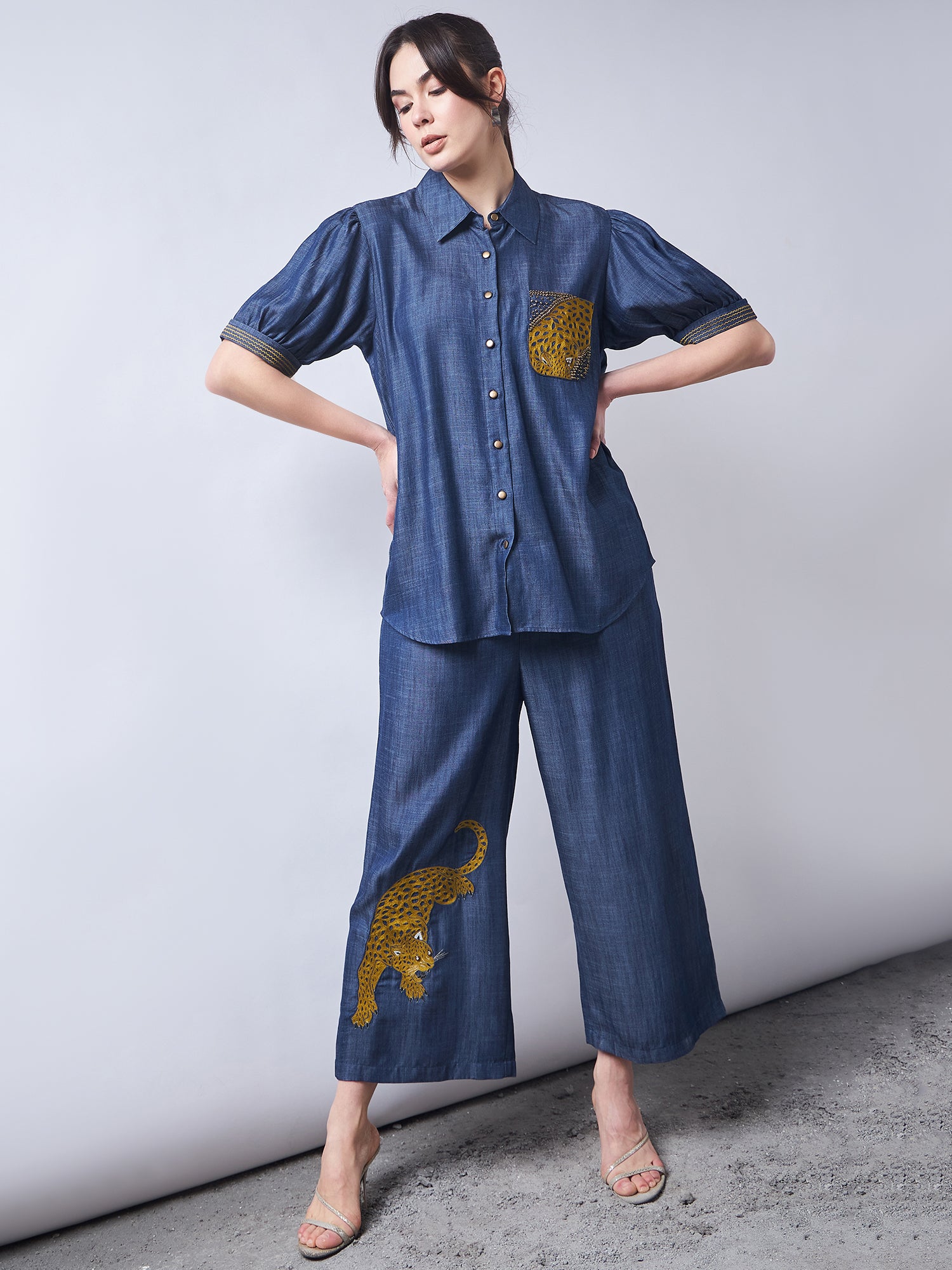 Dark Blue Denim Co-Ords Sets