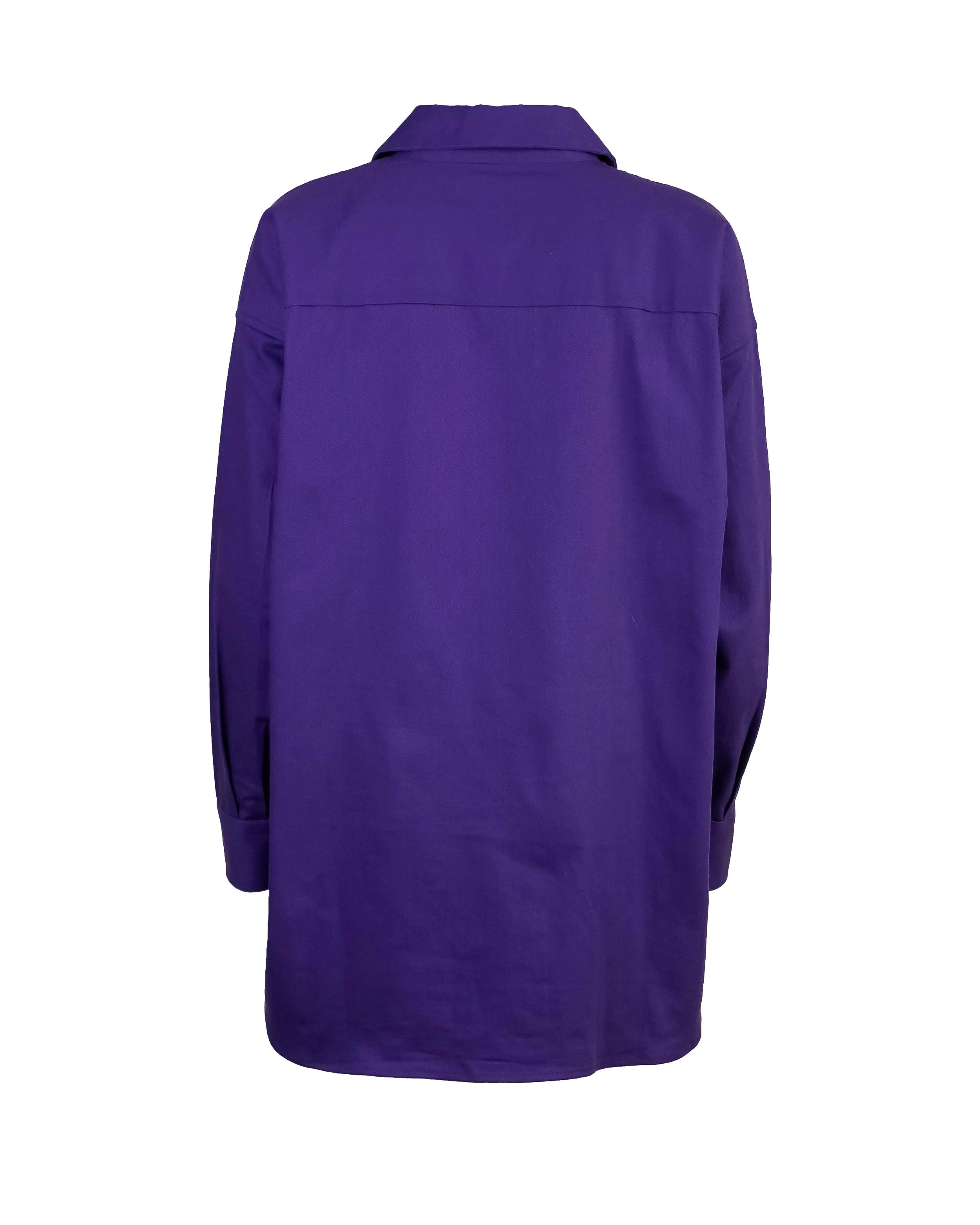 Purple emblished shirt