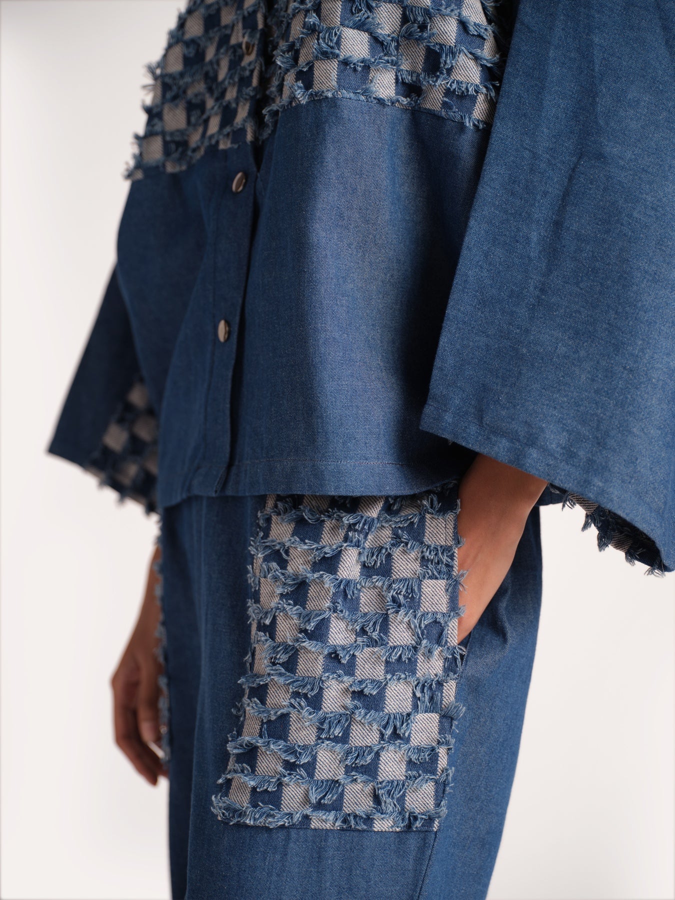 Berry Denim Cargo Set