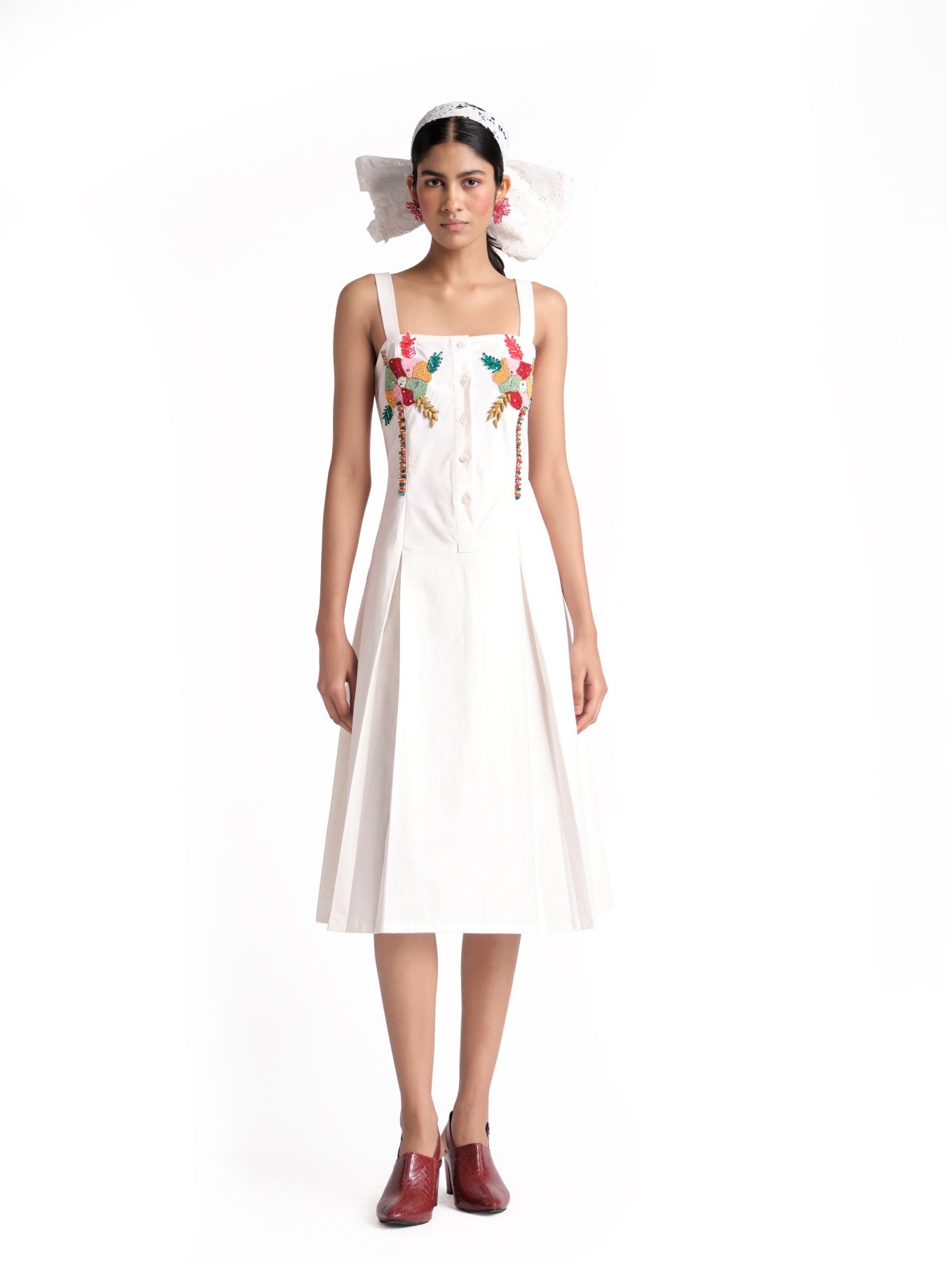 White Denim Dress