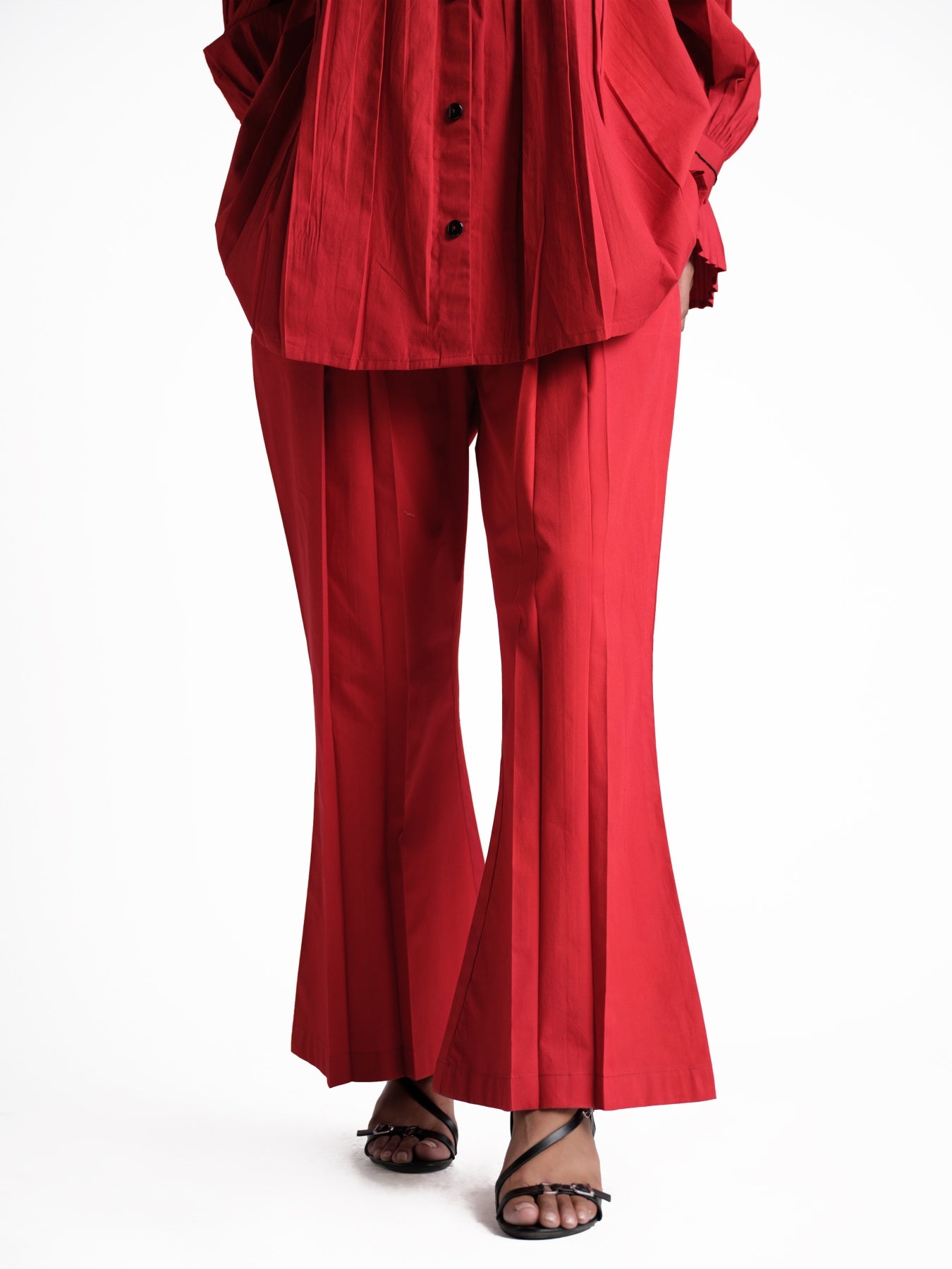 Red poplin set