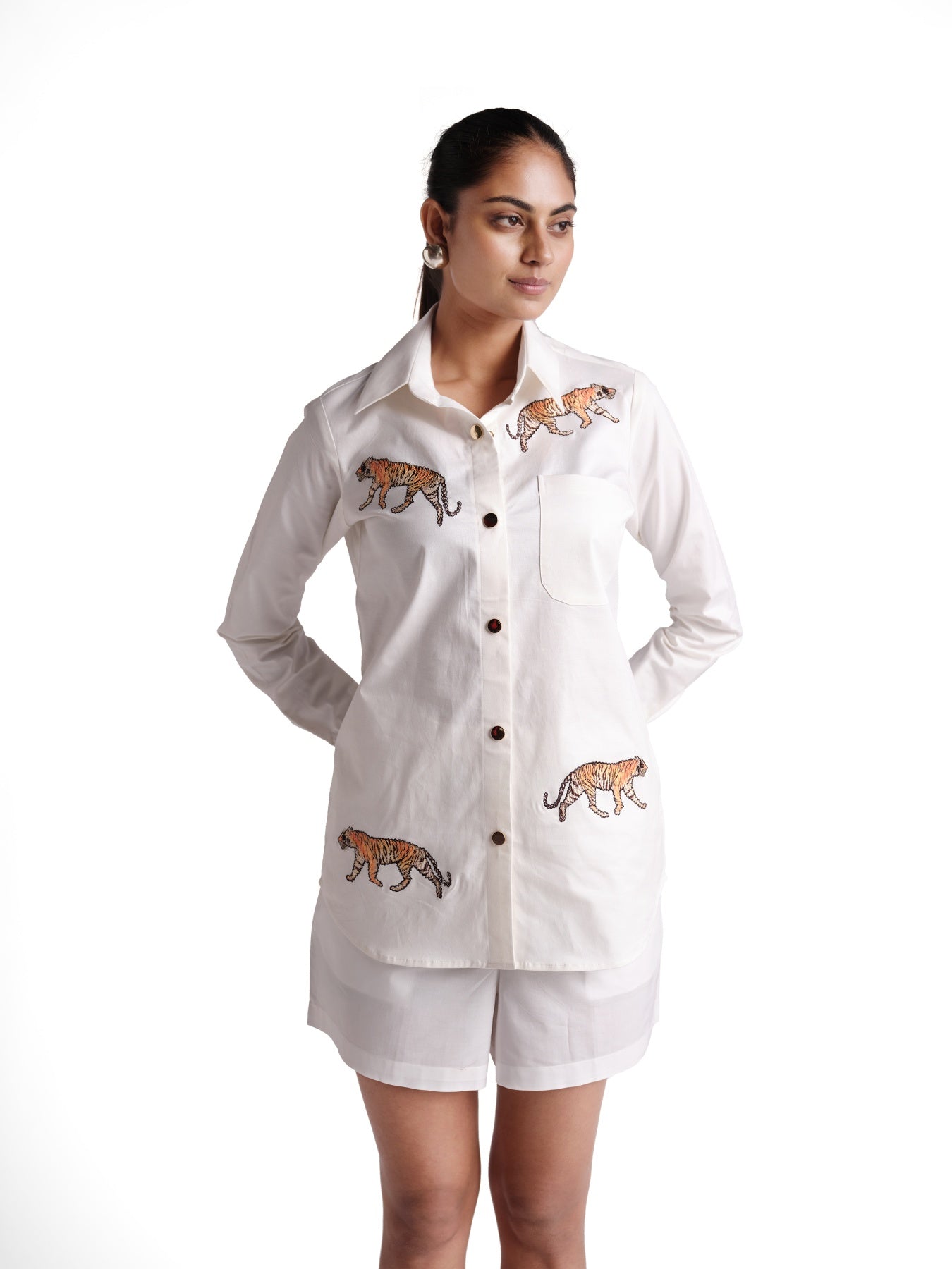 White Denim Shirt