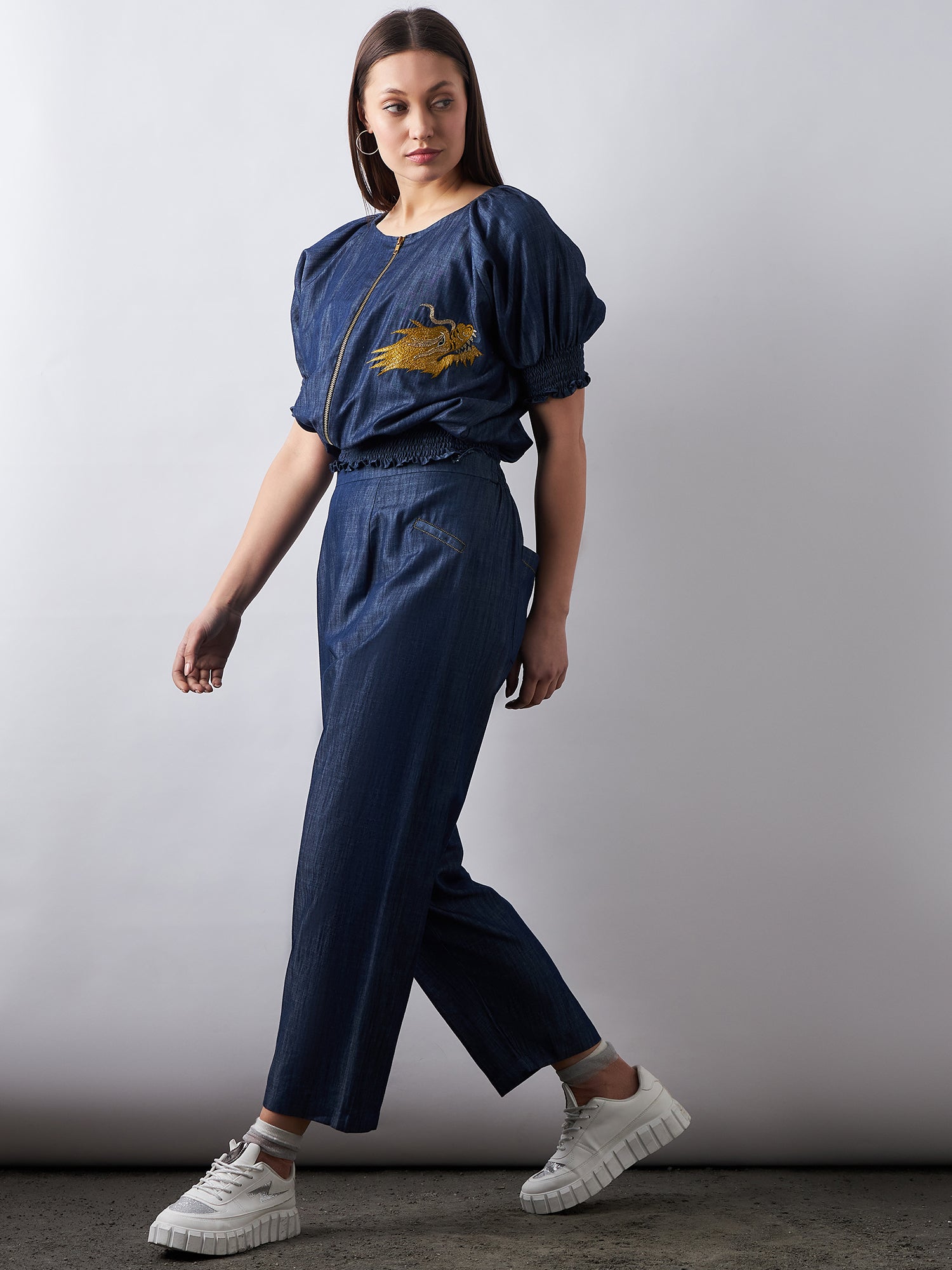 Dark Blue Denim Co-Ords Sets