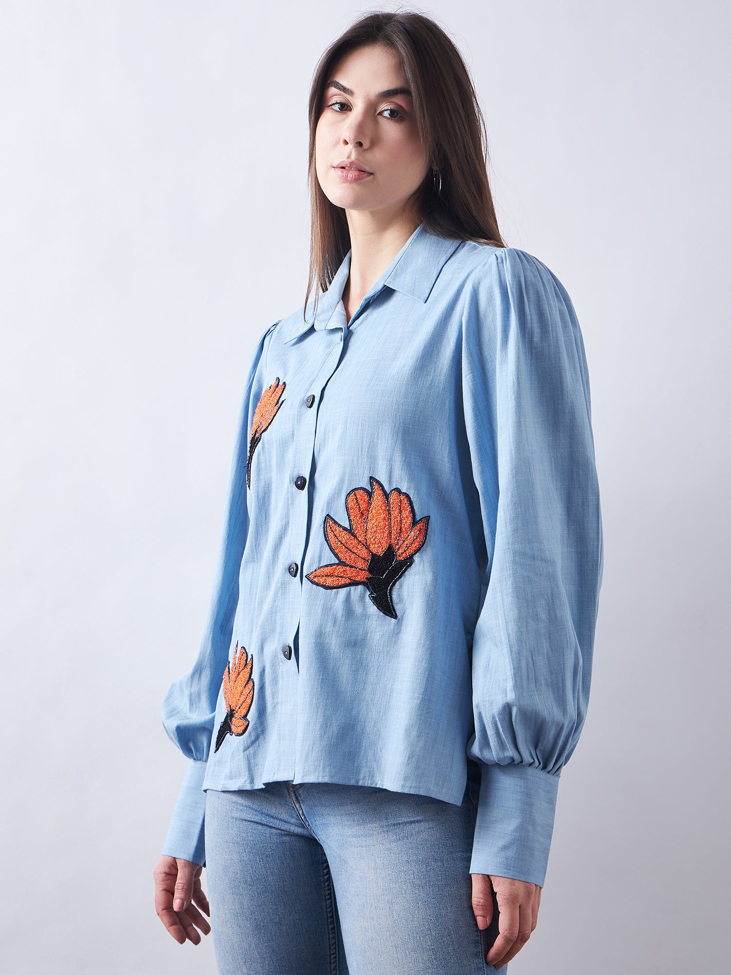 Sky Blue Denim Shirt