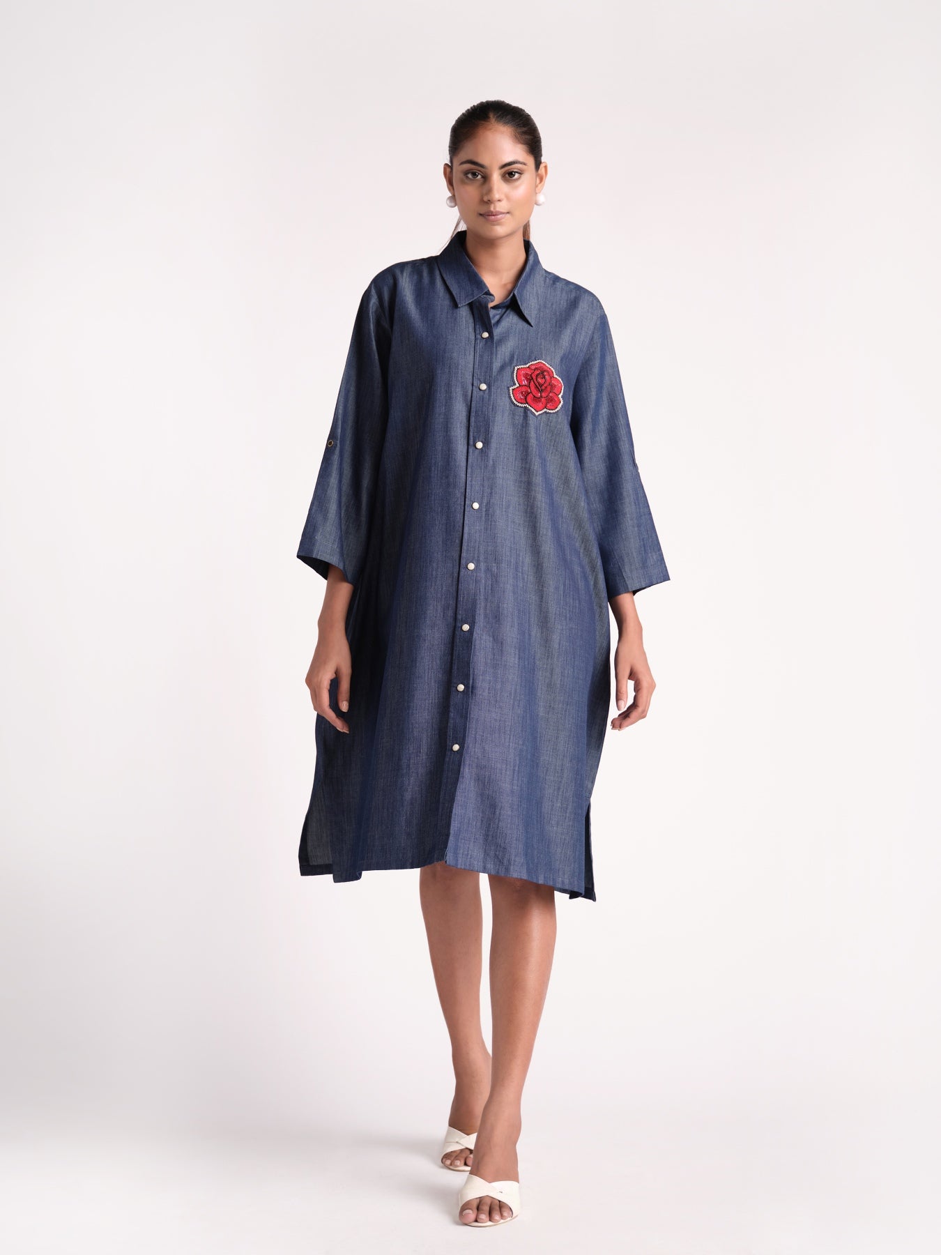 Dark Denim Shirt Dress