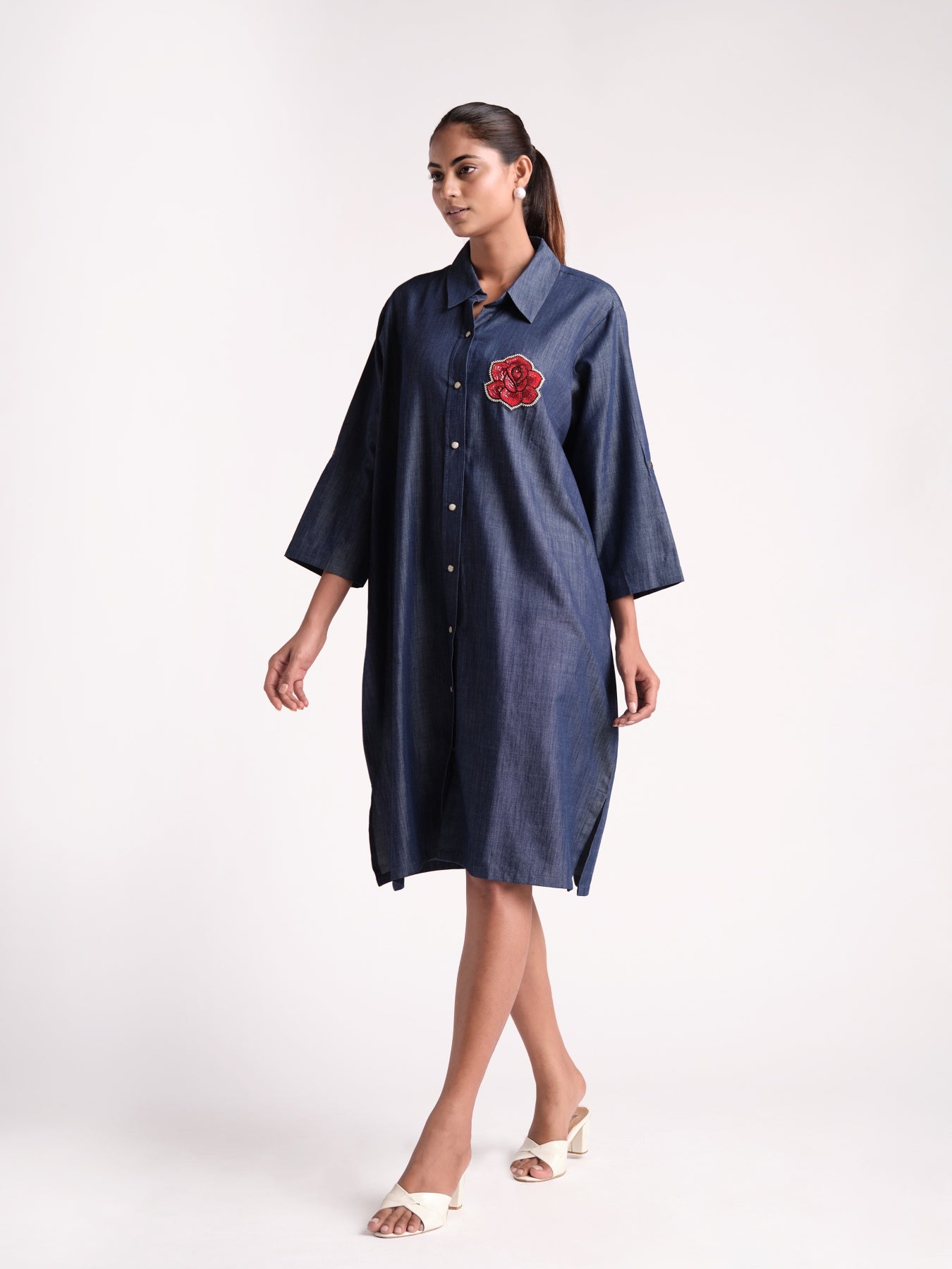 Dark Denim Shirt Dress