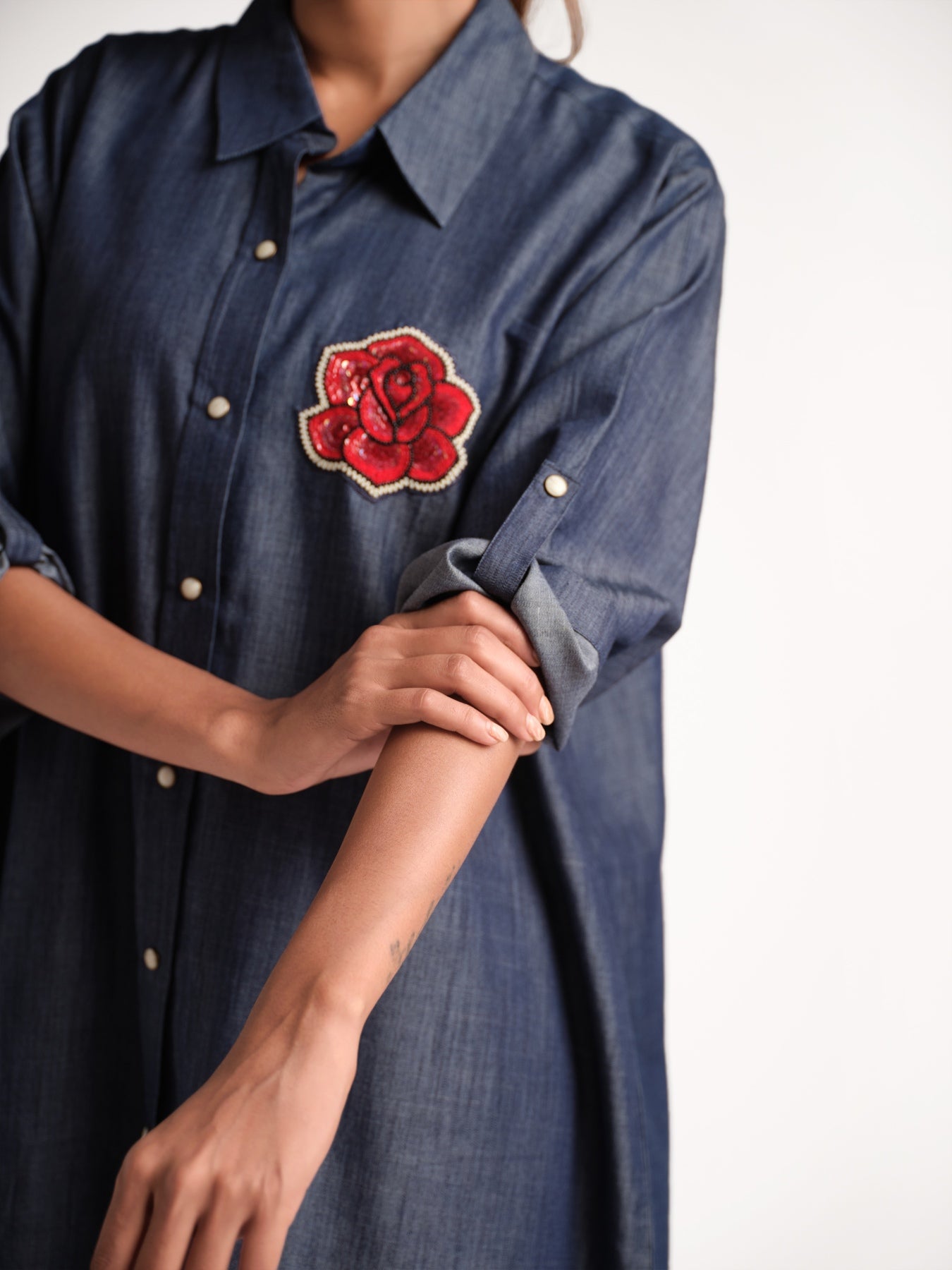 Dark Denim Shirt Dress