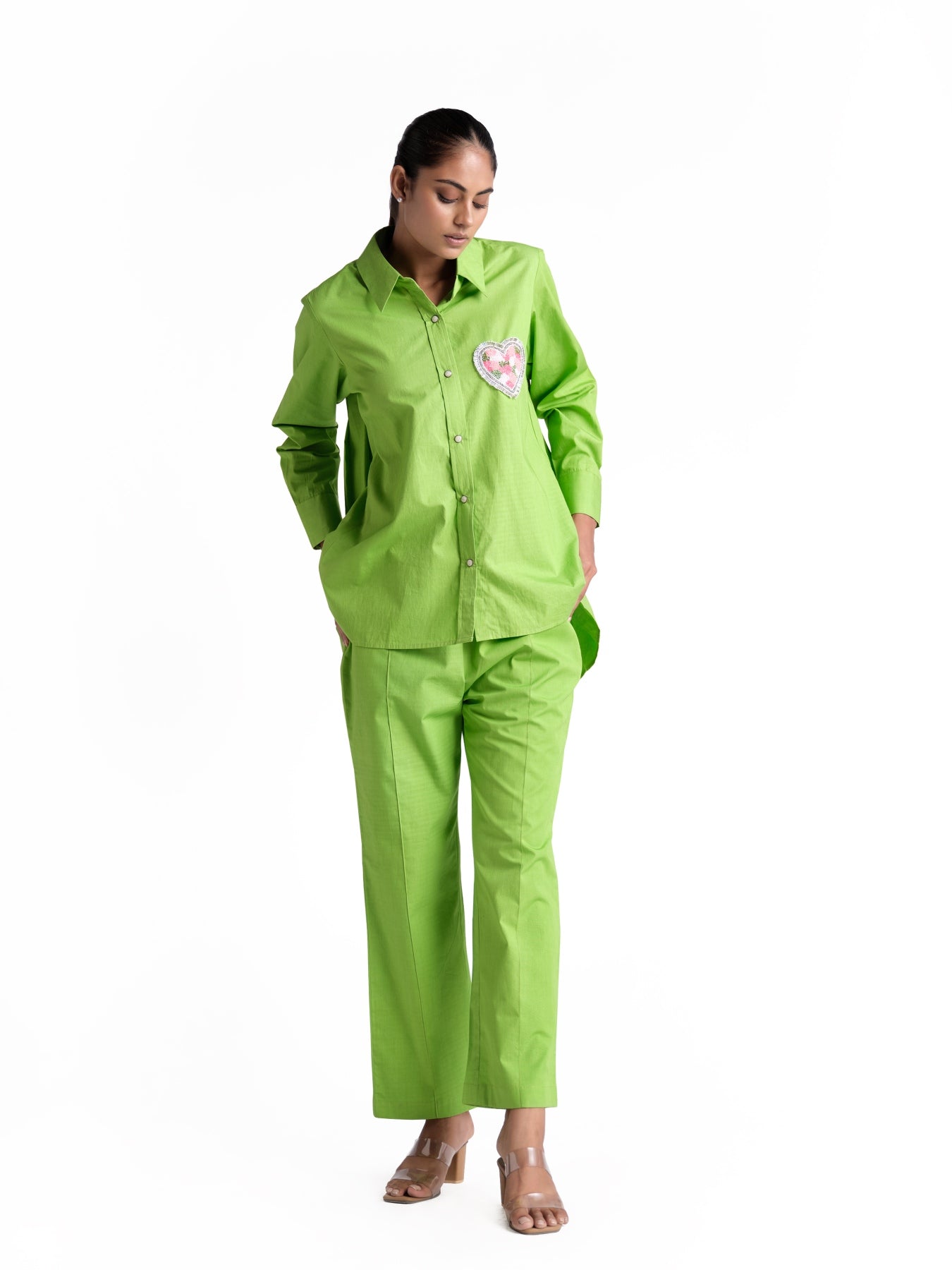 Green Poplin Set