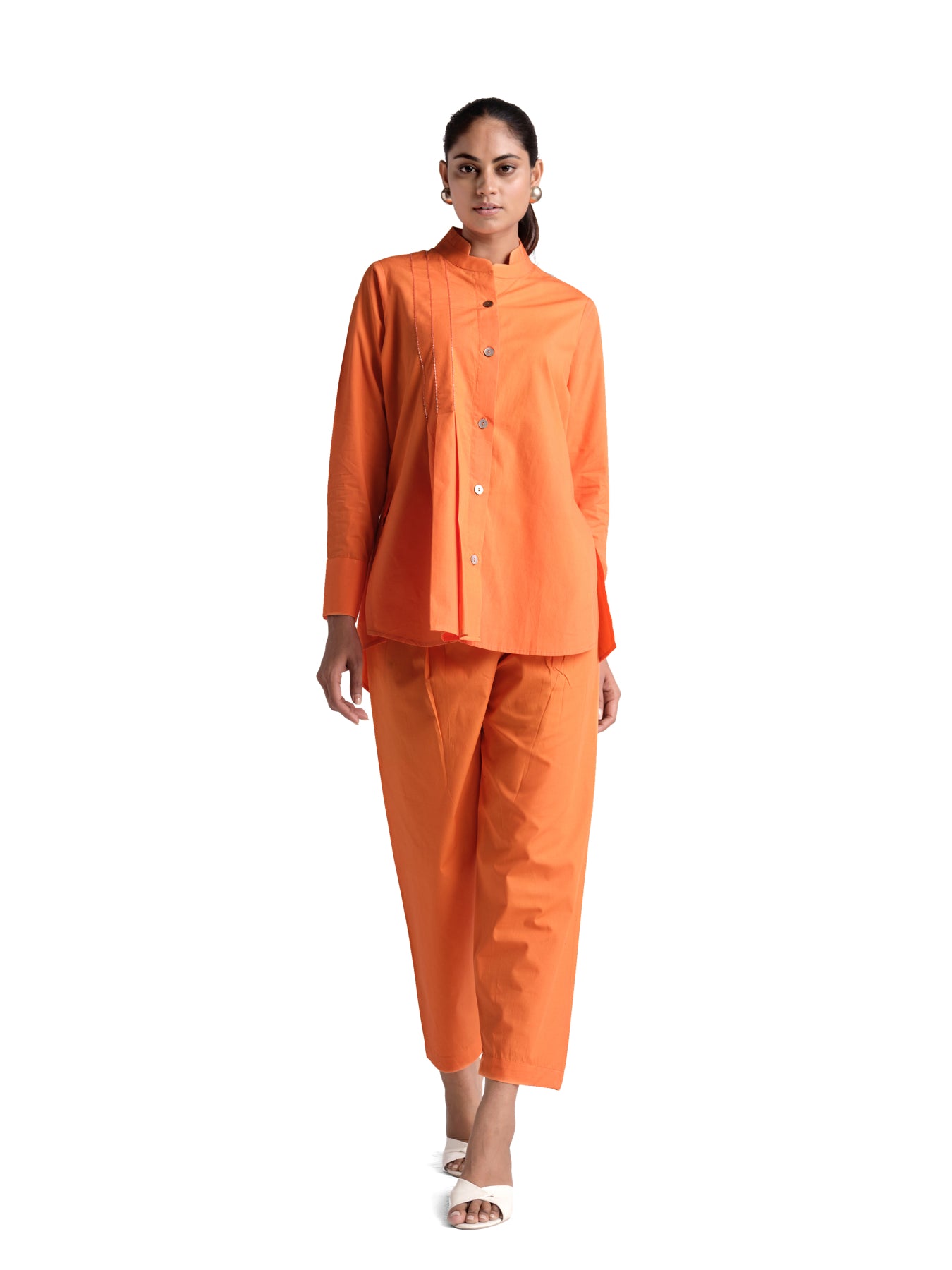 Orange poplin set