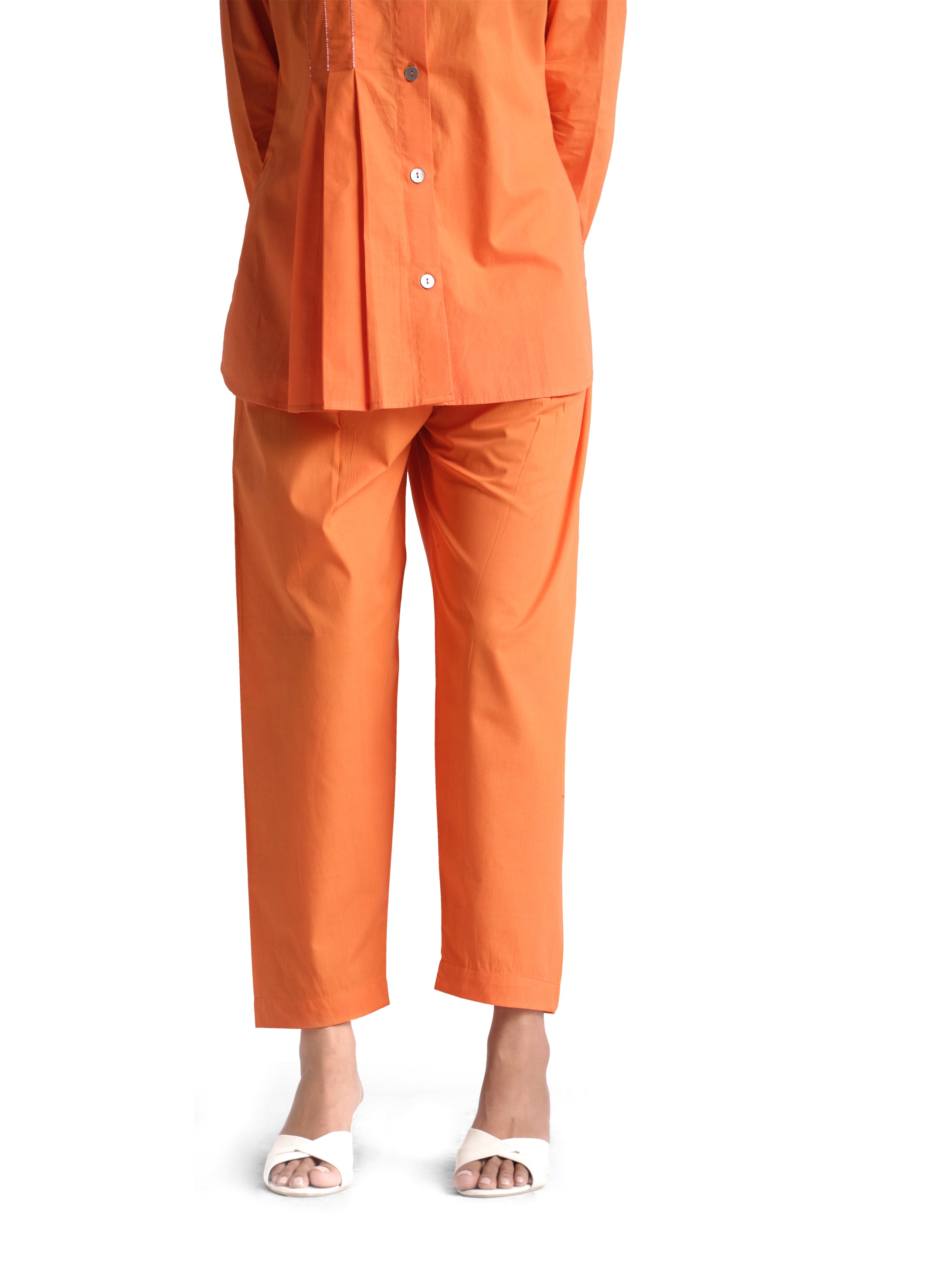 Orange poplin set