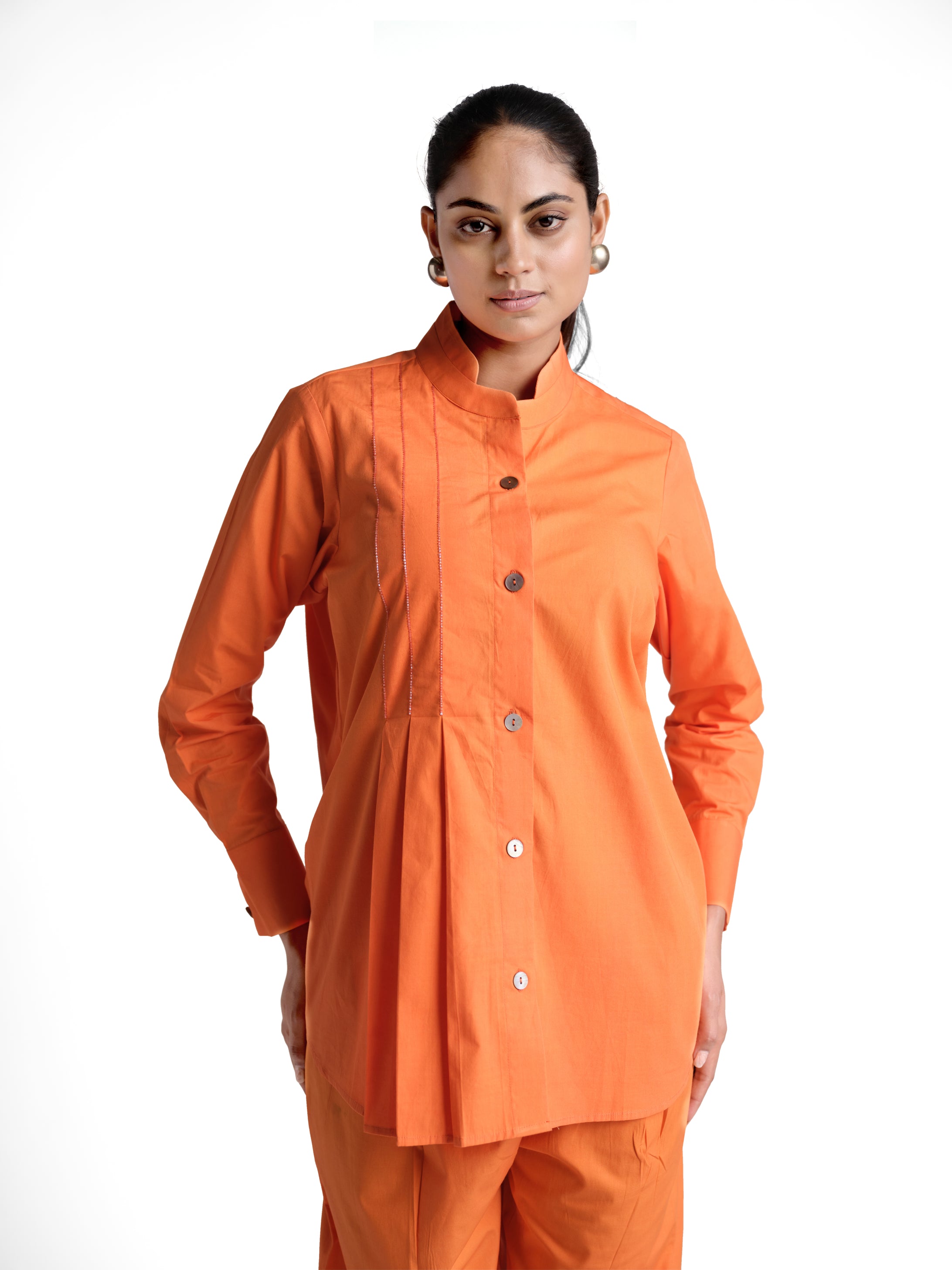 Orange poplin set